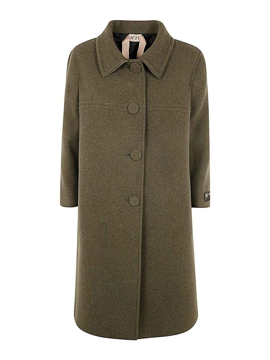 N°21 Manteau Court - Vert