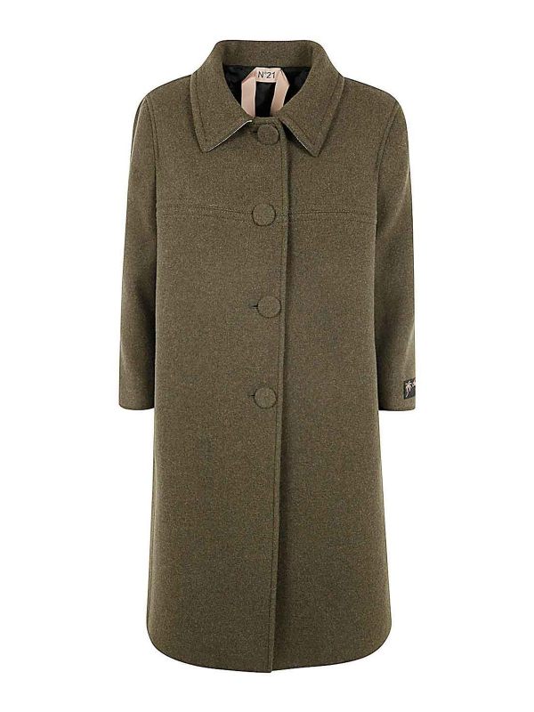 N°21 Manteau Court - Vert