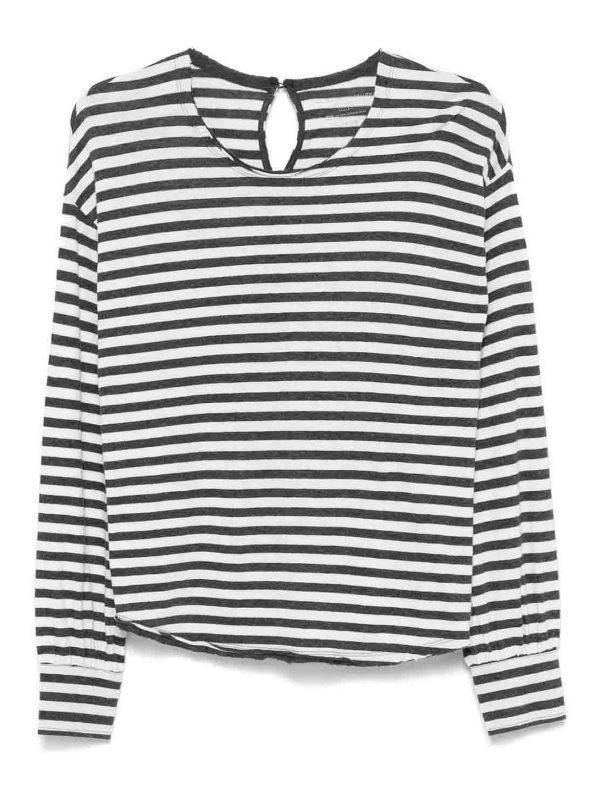 Majestic Filatures Pull Col Rond - Gris