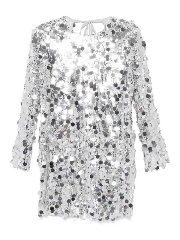 Semicouture Robe Courte - Argent