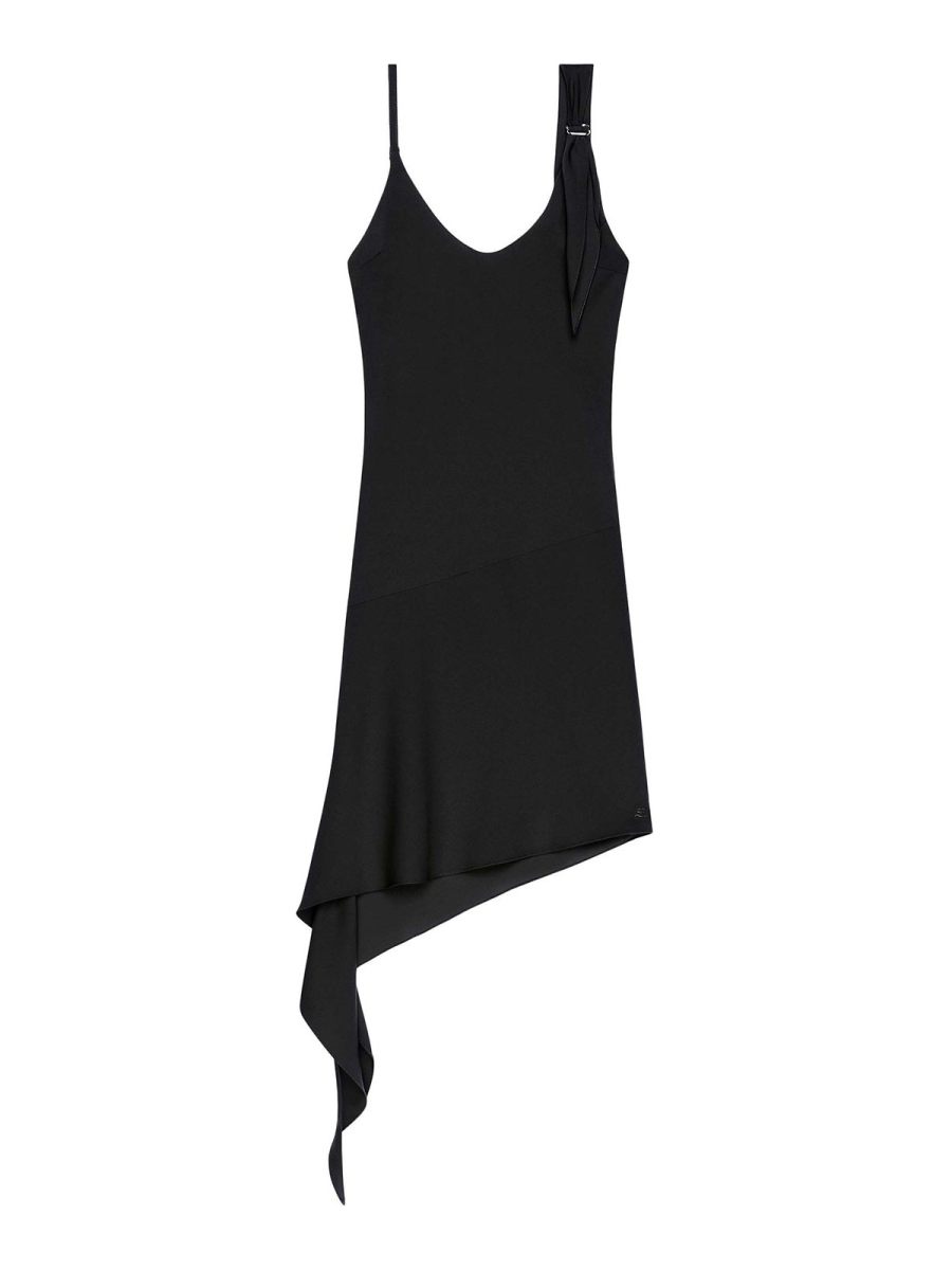 Courreges Robe Au Genou - Noir