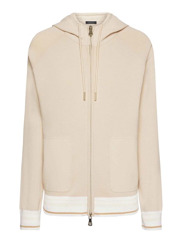 Elena miro' Pull Col Bateau - Crème