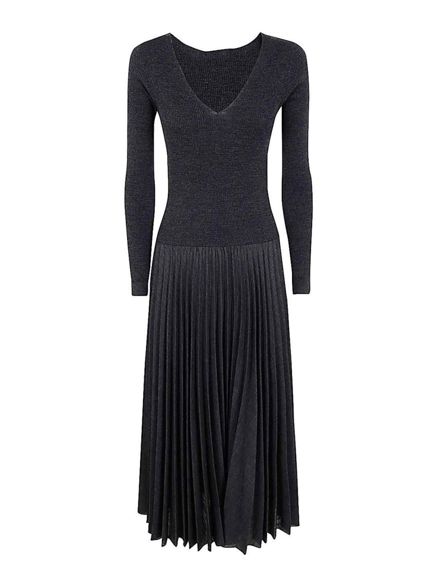 D. Exterior Maxi Robe - Gris