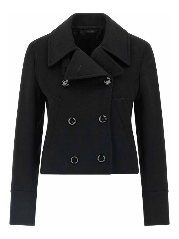 Brioni Manteau Court - Noir