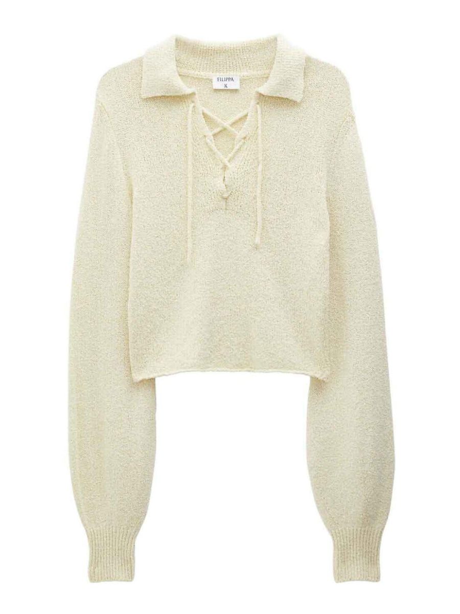 Filippa K Pull Col Rond - Jaune