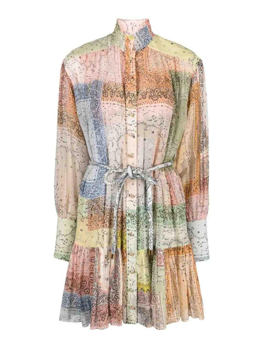 Zimmermann Robe Courte - Multicolore