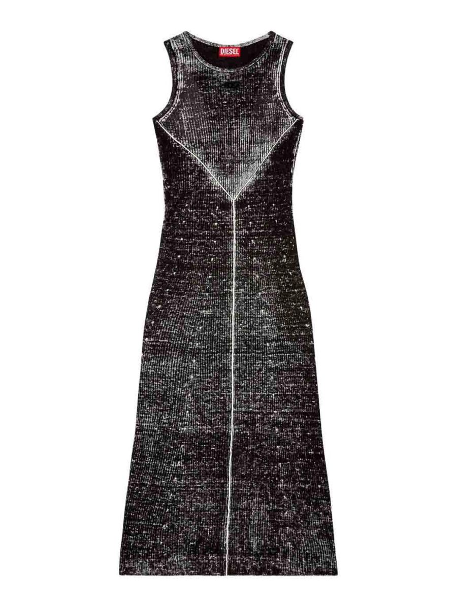 Diesel Robe Au Genou - M-Rab