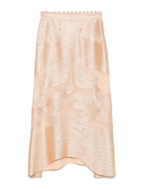 Ulla Johnson Jupe Midi - Rose Clair