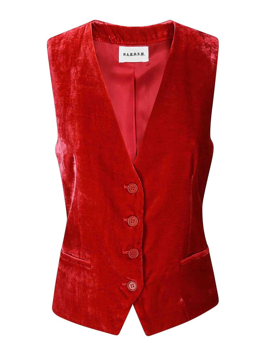 P. A.R. O.S. H. Gilet - Rouge