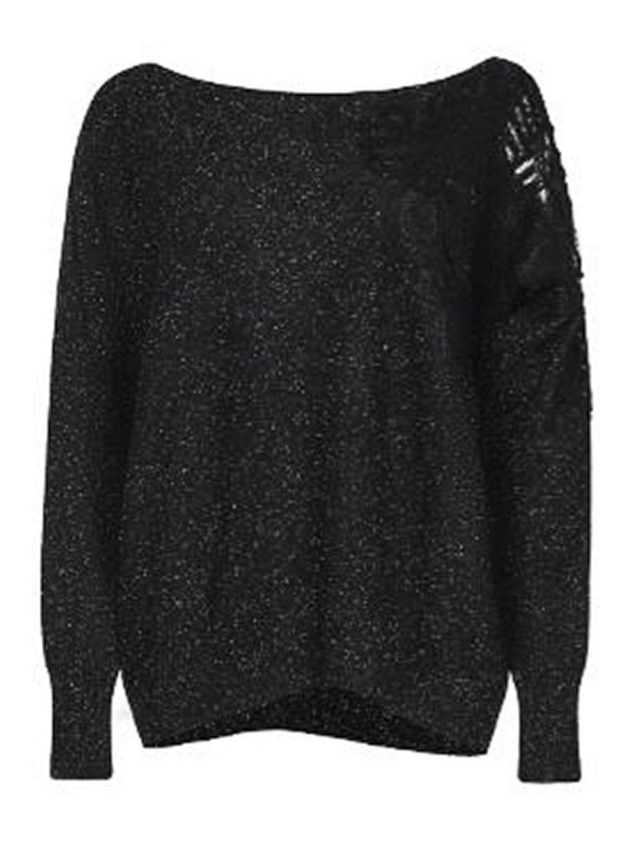 D. Exterior Pull Col Bateau - Noir