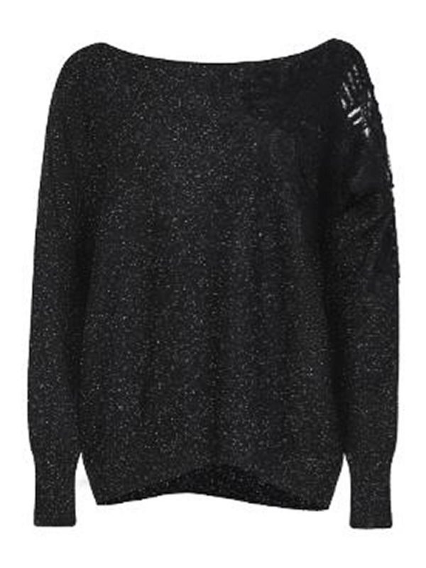 D. Exterior Pull Col Bateau - Noir
