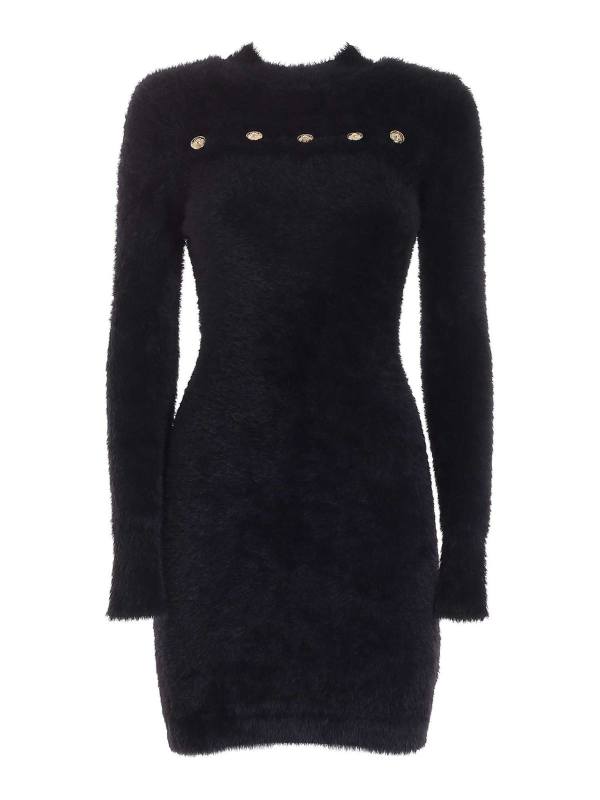 Versace Jeans Couture Robe Au Genou - Noir