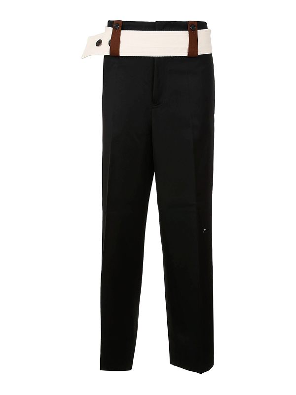Plan C Pantalons Décontractés - Noir