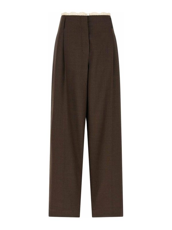Magda Butrym Pantalons Décontractés - Marron