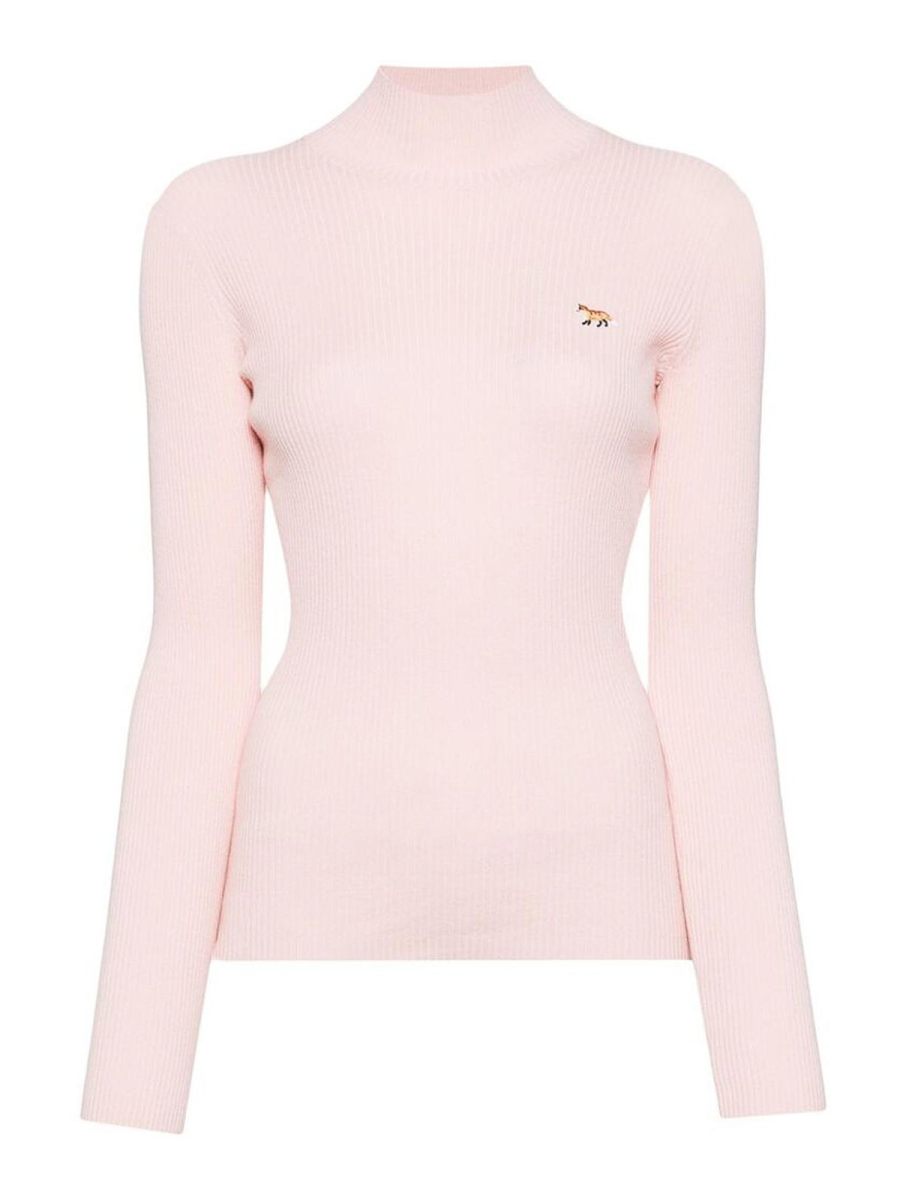 Maison Kitsuné Pull Col Rond - Couleur Chair