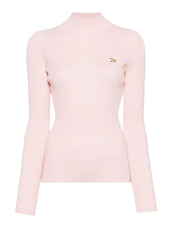 Maison Kitsuné Pull Col Rond - Couleur Chair