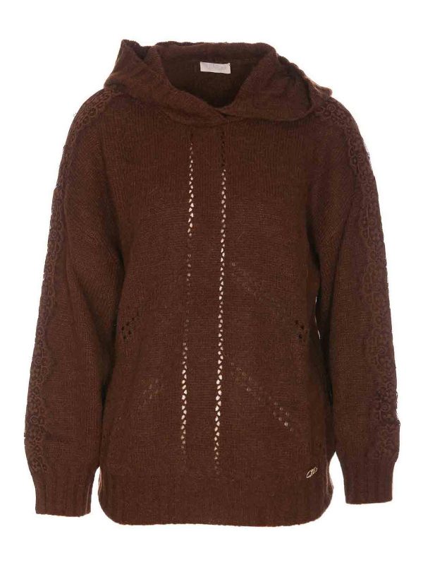 Liu Jo Pull Col Rond - Marron