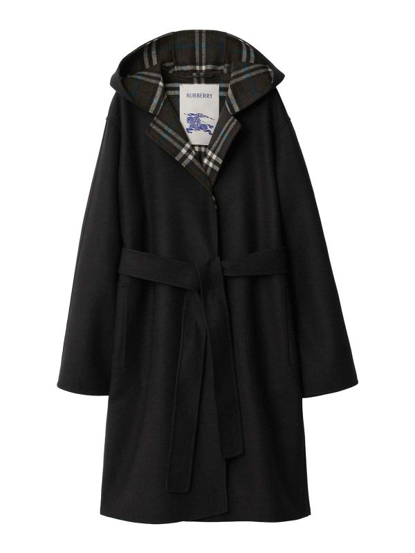 Burberry Manteau Court - Noir