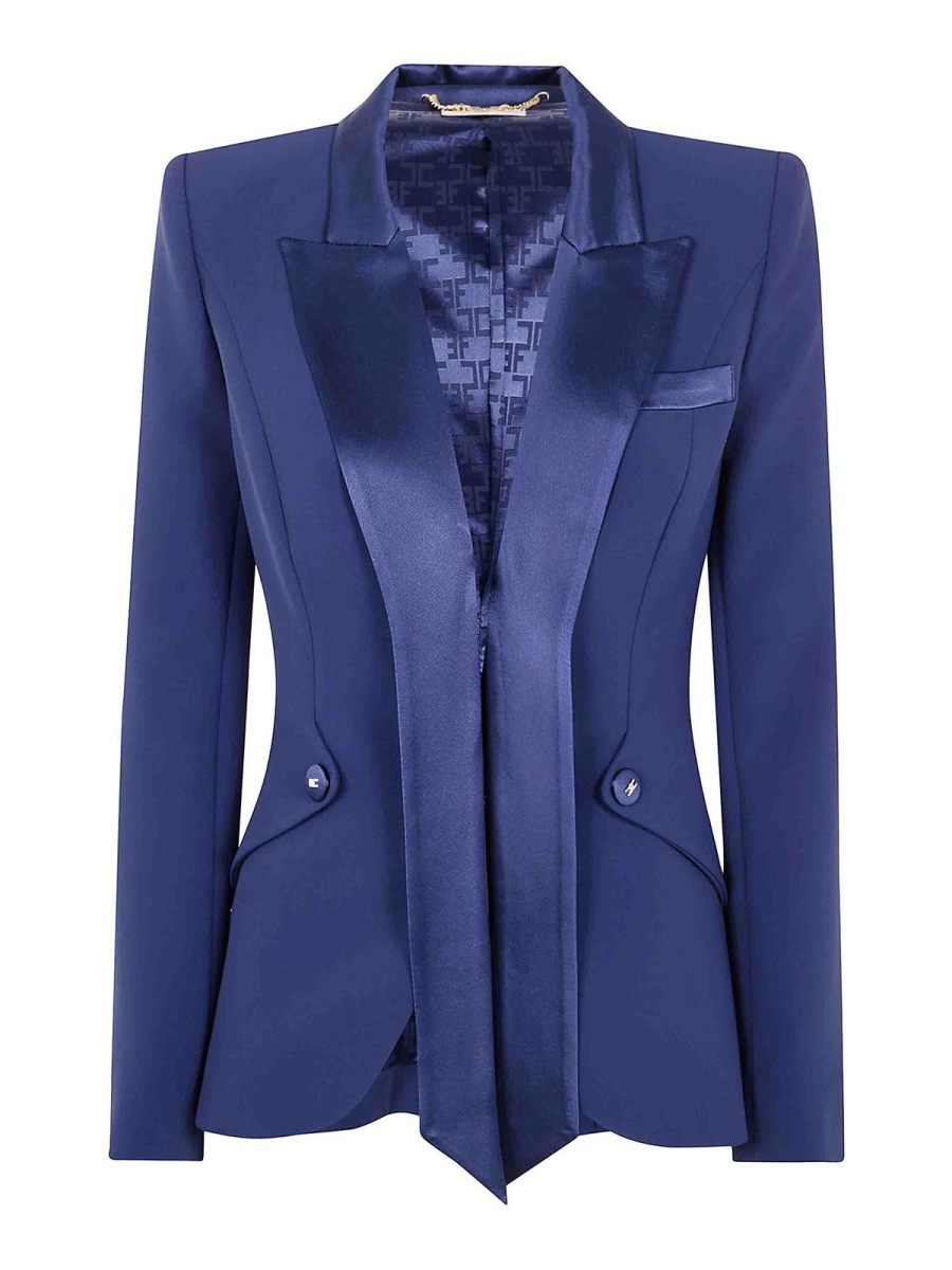 Elisabetta Franchi Veste Casual - Bleu