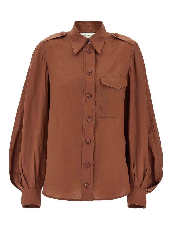 Zimmermann Chemise - Marron