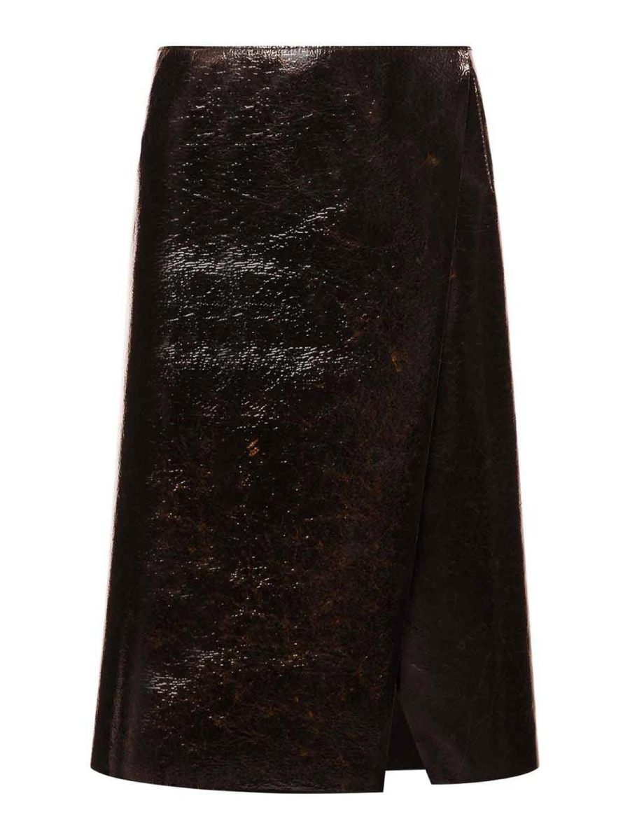 Philosophy di Lorenzo Serafini Jupe Midi - Marron