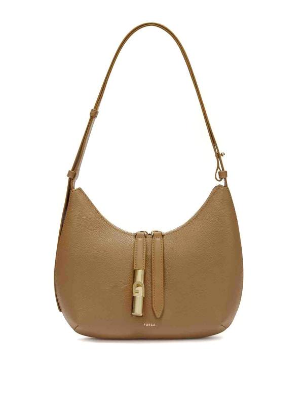 Furla Sac Porté Épaule - Beige Foncé