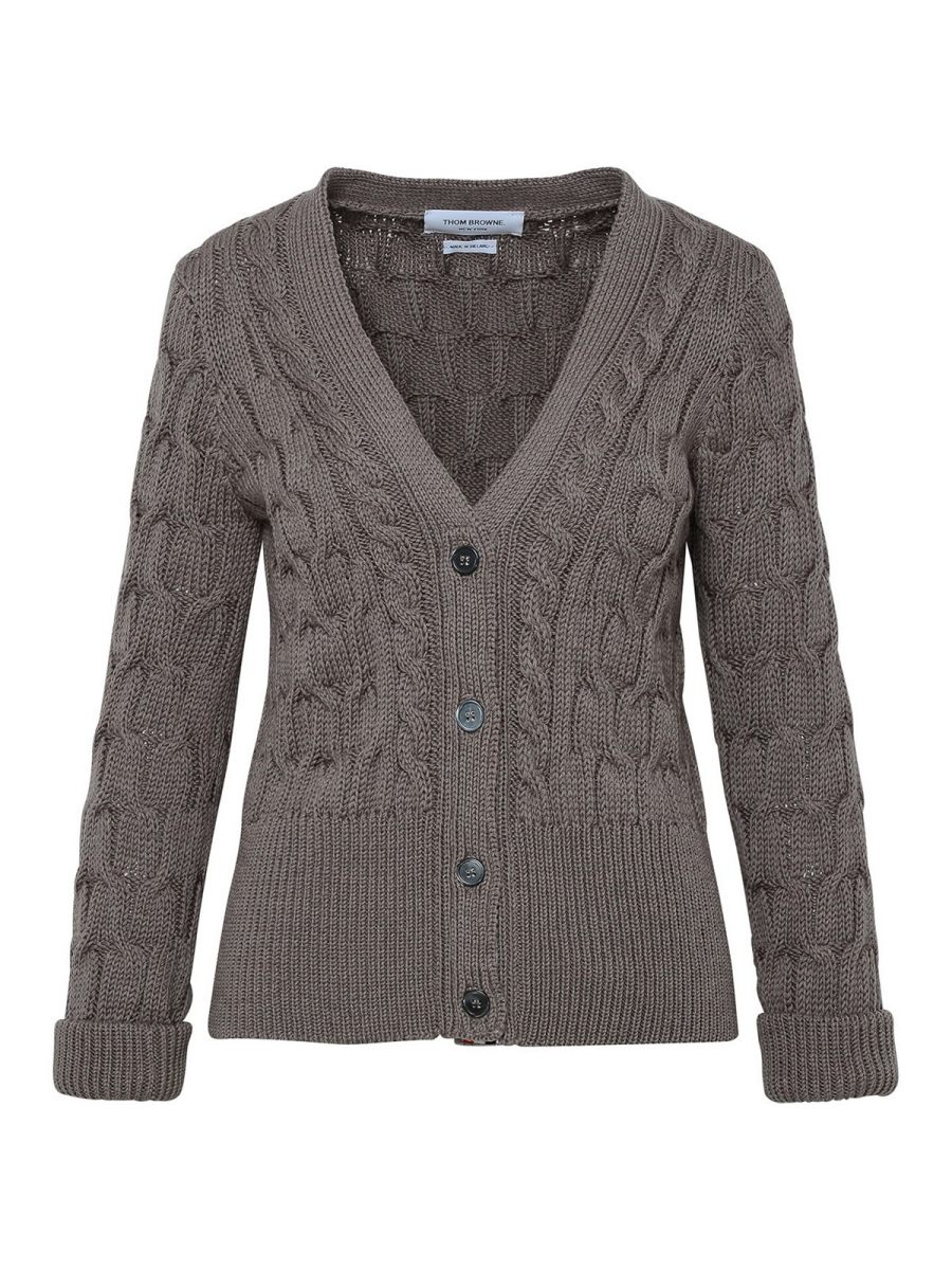 Thom Browne Cardigan - Marron