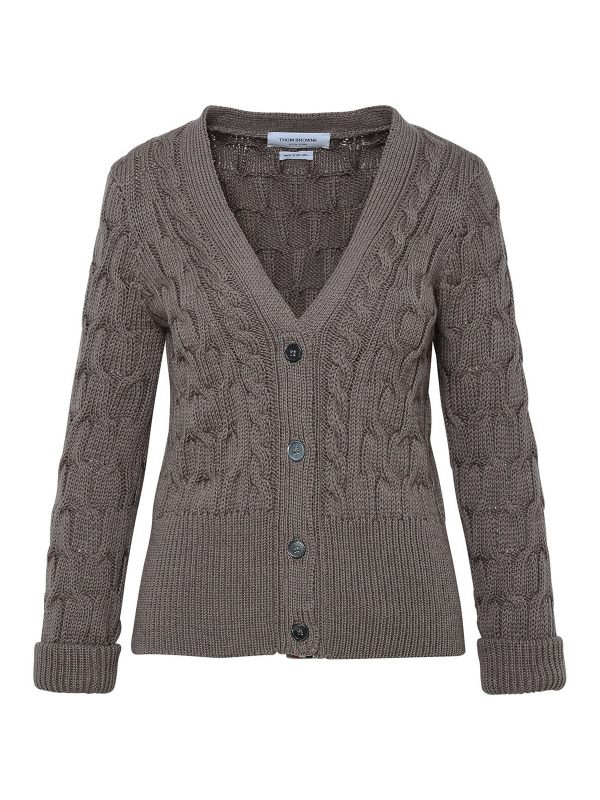 Thom Browne Cardigan - Marron