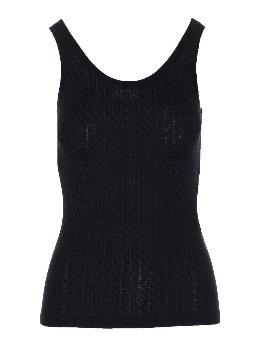 Elisabetta Franchi Top - Noir