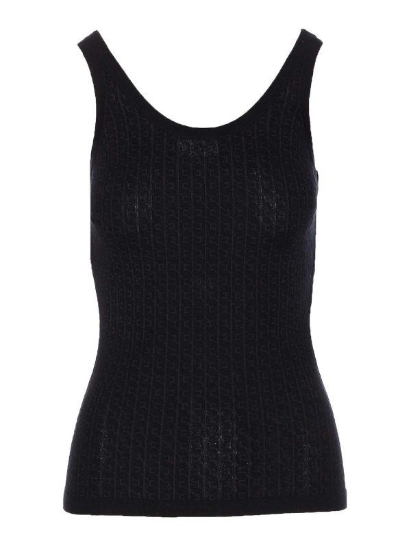 Elisabetta Franchi Top - Noir