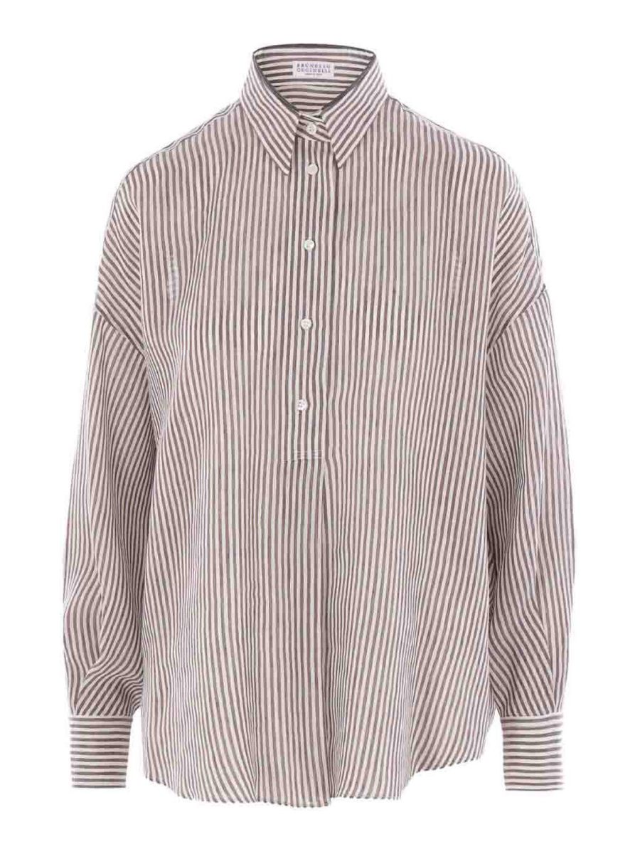 Brunello Cucinelli Chemise - Marron
