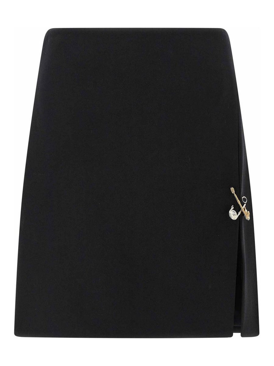 Versace Jupe Midi - Noir
