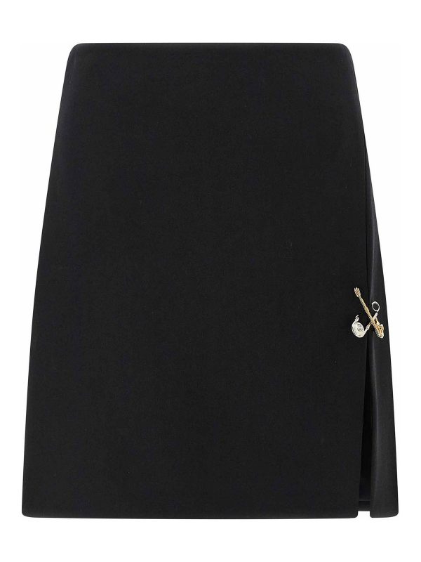 Versace Jupe Midi - Noir