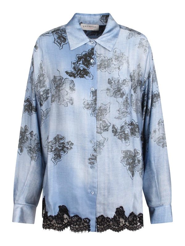 Ermanno Firenze Chemise - Bleu
