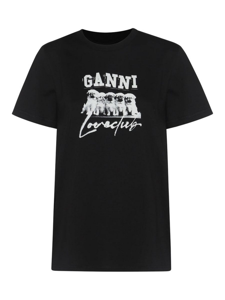 Ganni T-Shirt - Noir