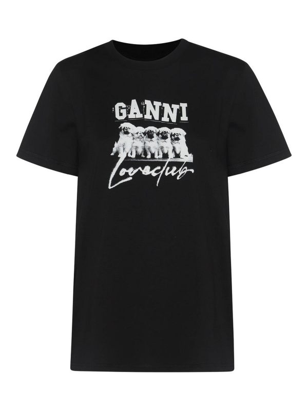 Ganni T-Shirt - Noir