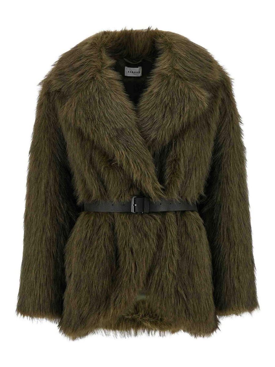 P. A.R. O.S. H. Manteau Court - Vert