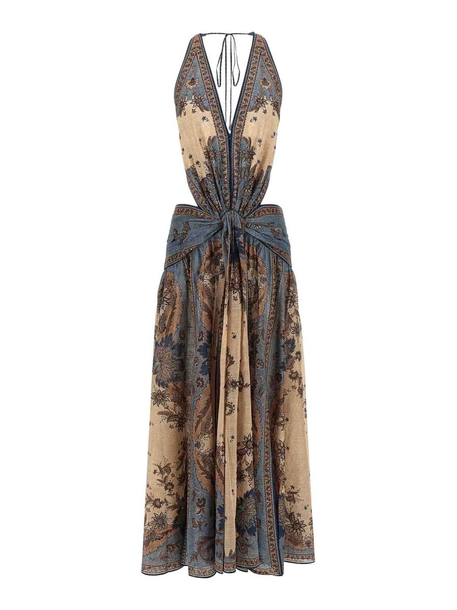 Zimmermann Robe Au Genou - Multicolore