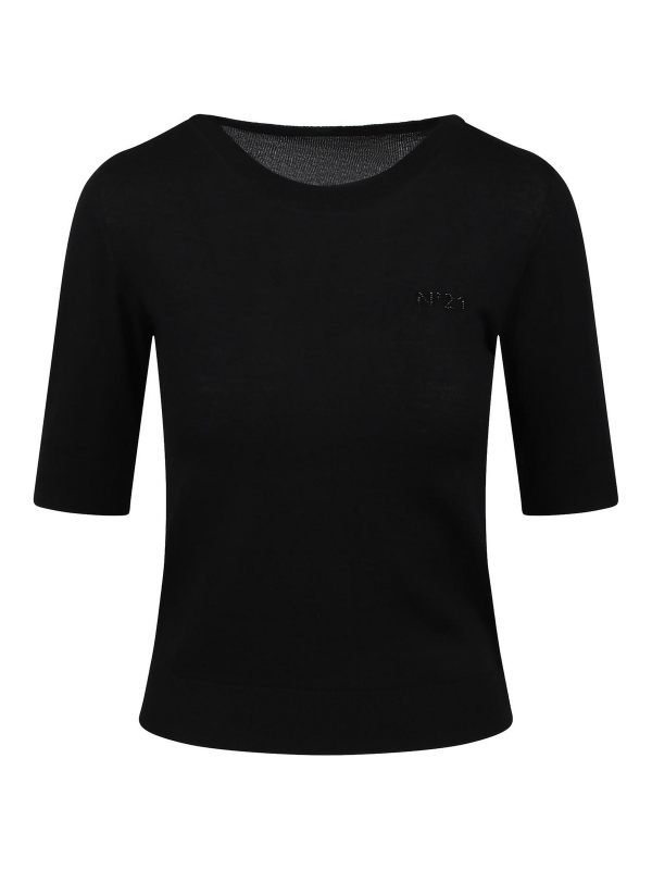 N°21 Pull Col Bateau - Noir