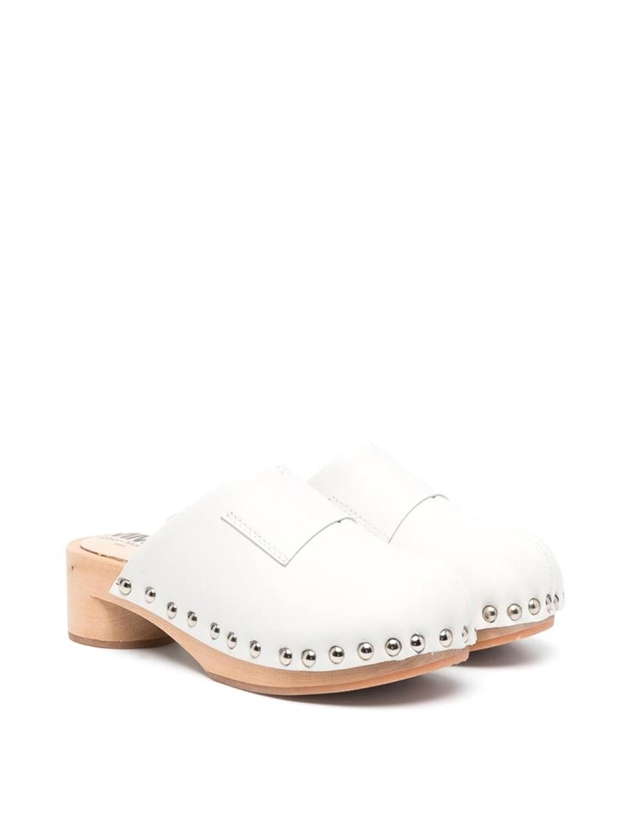 MM6 Maison Margiela Sabots - Wooden Closed Toe