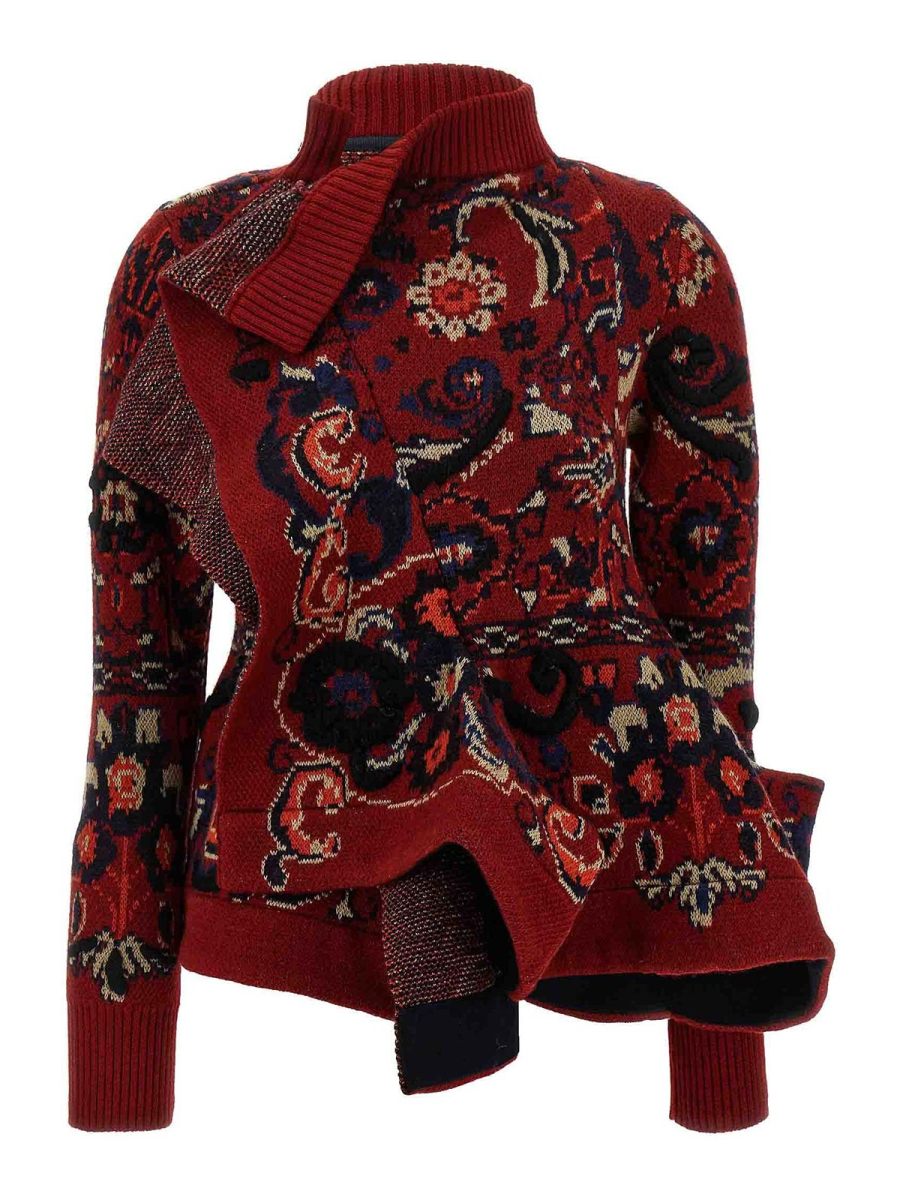 Sacai Cardigan - Rouge