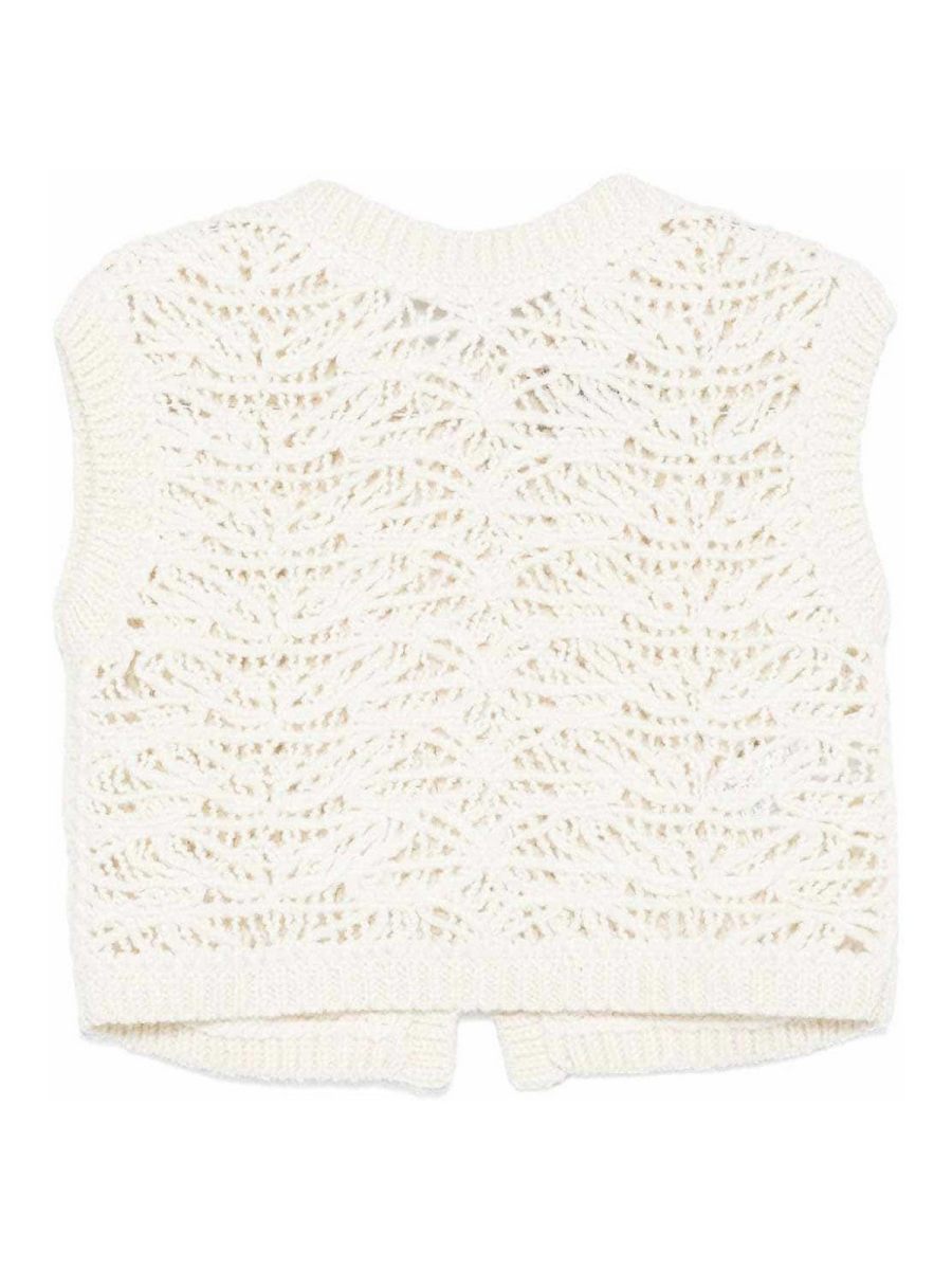 Semicouture Gilet - Crème