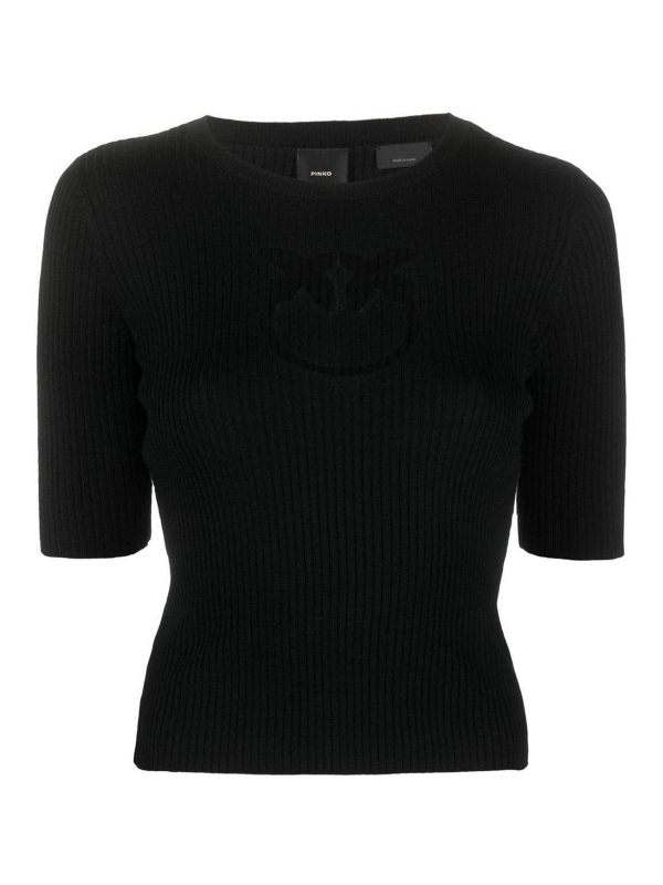 Pinko Pull Col Rond - Noir