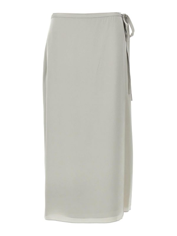 Theory Jupe Midi - Gris
