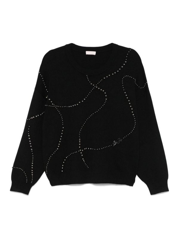 Liu Jo Pull Col Rond - Noir