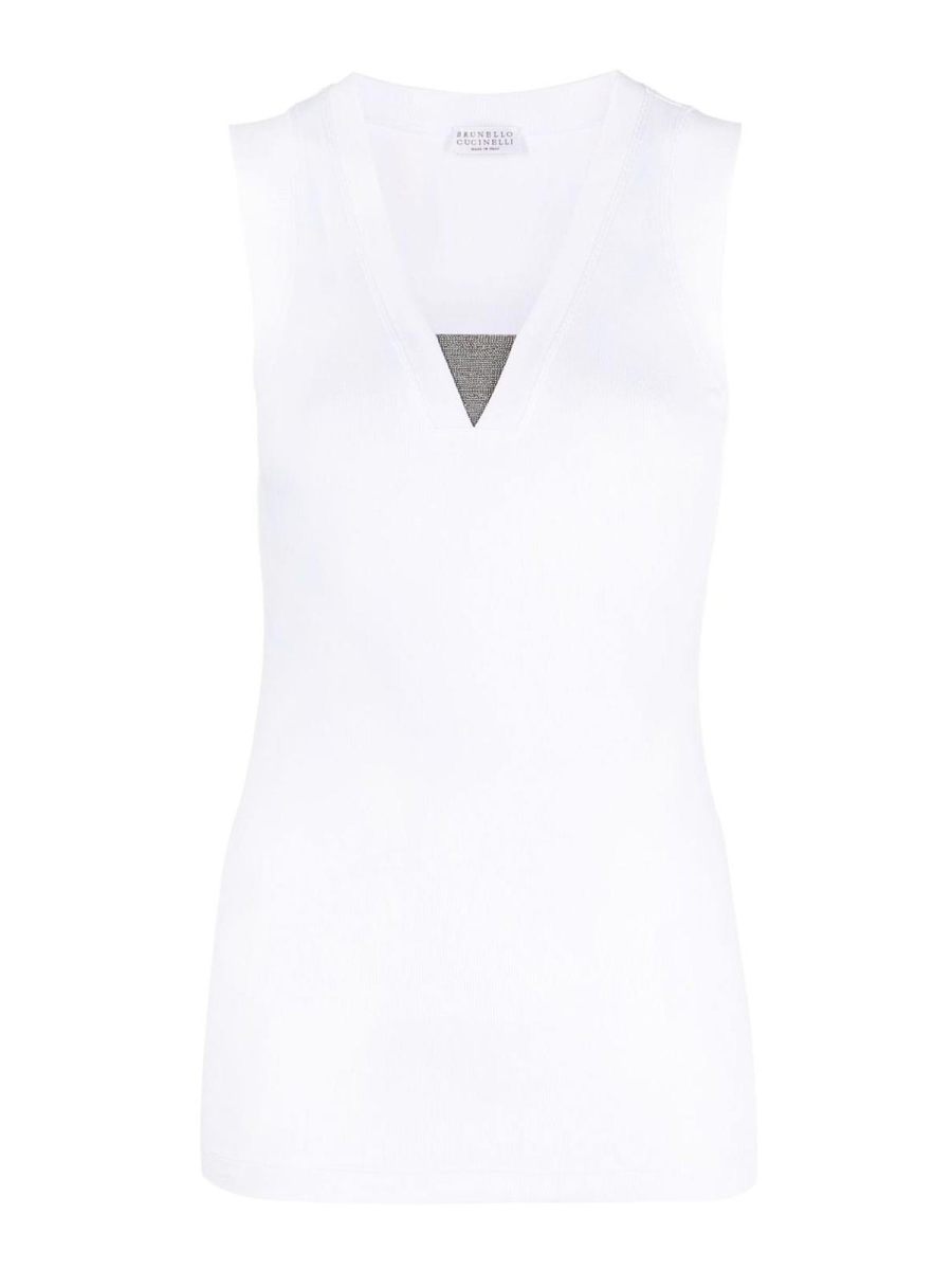 Brunello Cucinelli Top - Blanc