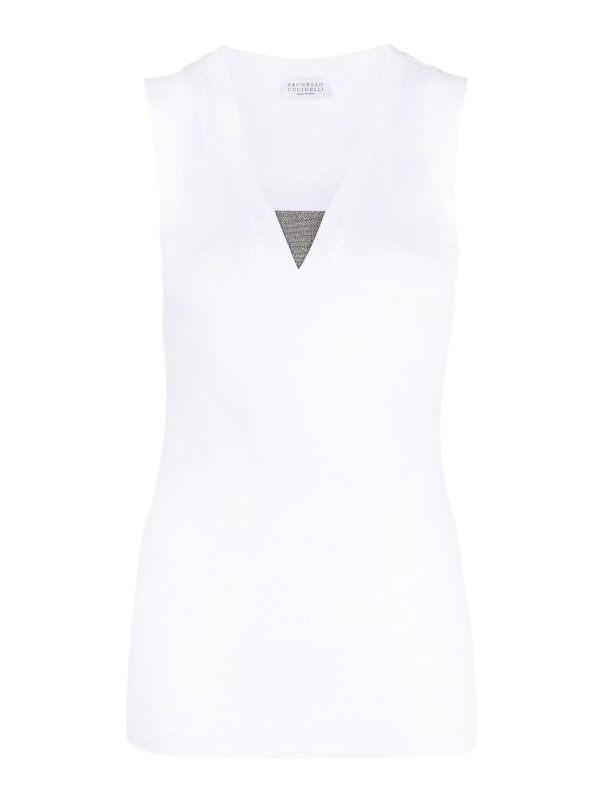 Brunello Cucinelli Top - Blanc
