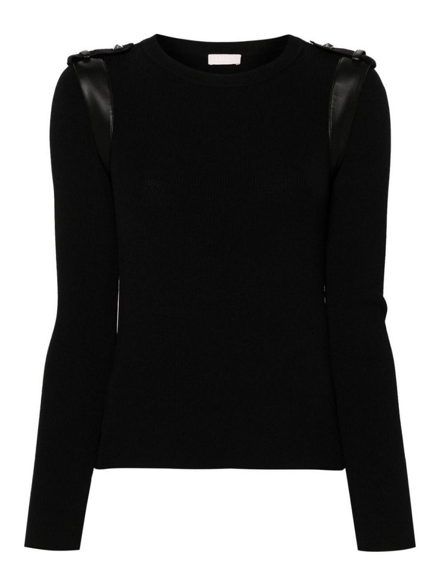 Liu Jo Pull Col Rond - Noir