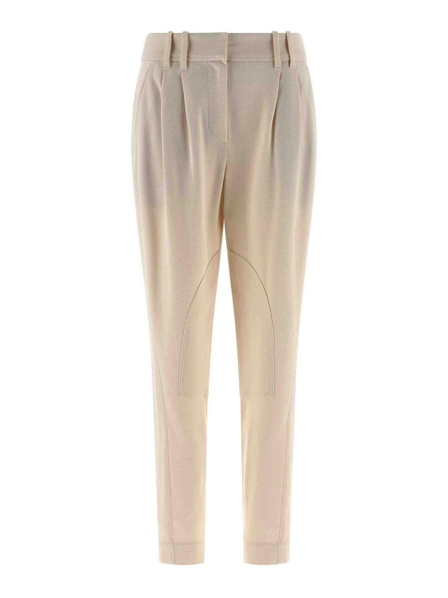 Brunello Cucinelli Pantalons Décontractés - Beige
