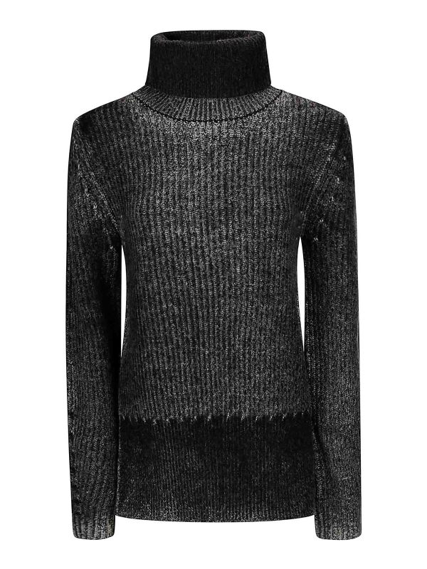 Acne Studios Pull Col Bateau - Gris Foncé
